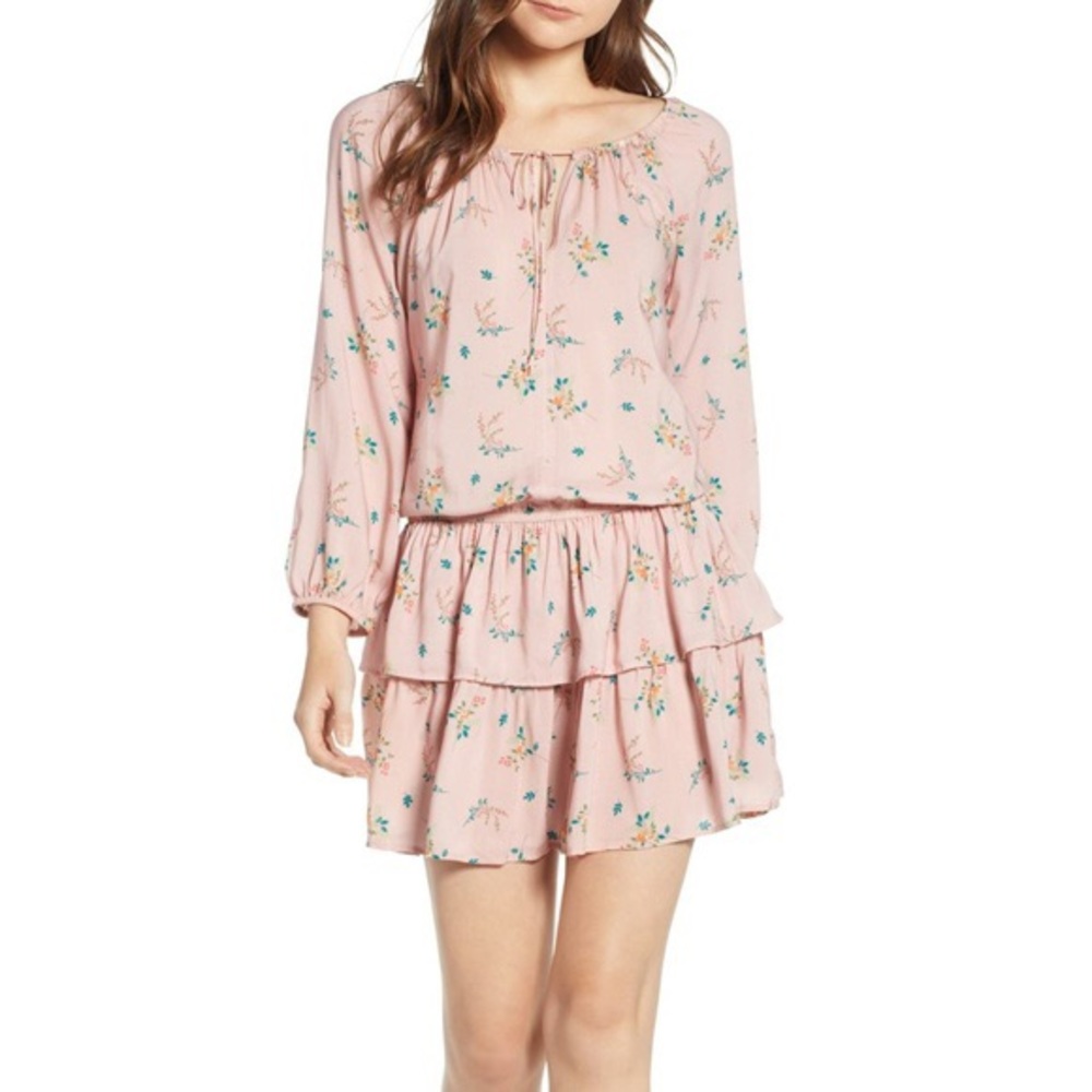 Velvet By Graham & Spencer Nance Pink Floral Dress